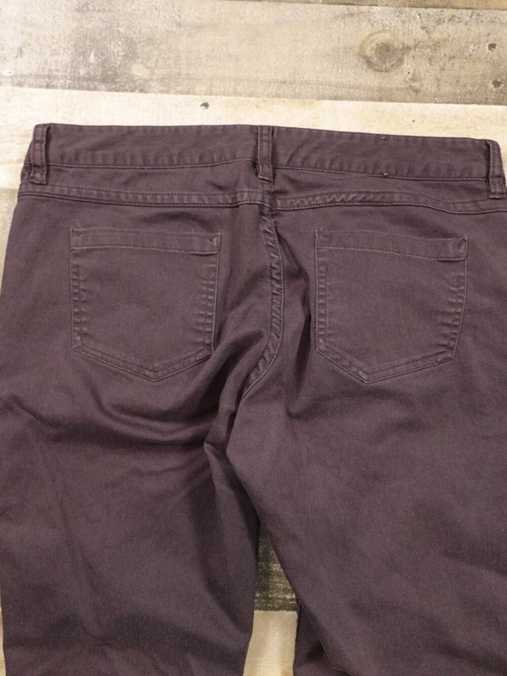 Toad&Co Silvie Skinny Jeans Women’s 12 Eggplant Purple Stretch Denim Mid Rise - Picture 10 of 13